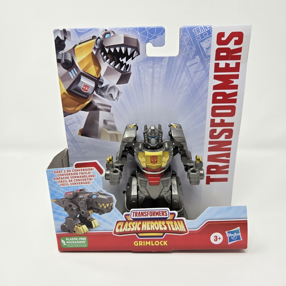 Transformers Classic Heroes Team Grimlock Converting Toy, 4.5-Inch Action Figure